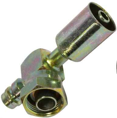 CONECTOR PARA COMPRESOR YORK #8 C/PUERTO DE SERVICIO BAJA CON ENTRADA #8 