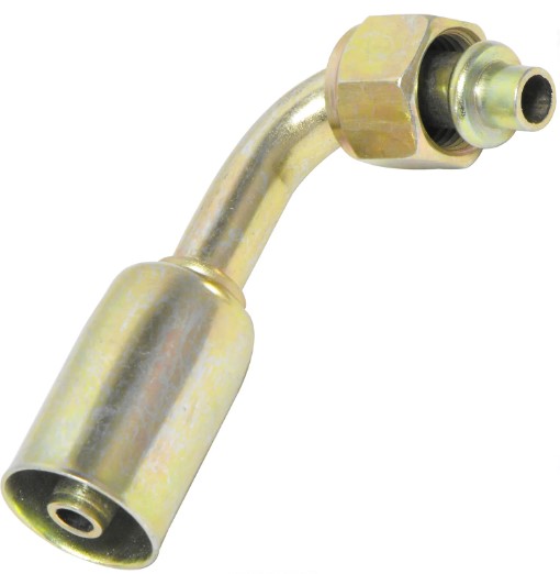 CONECTOR CON ESPIGA DE FIERRO NUM #6 90? HEMBRA ENT ORING 