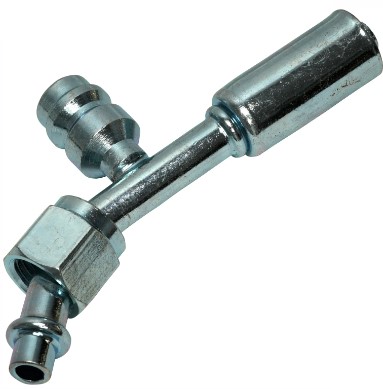 ESPIGA  DE 45  NUM #6 CON PUERTO DE SERVICIO DE METAL 